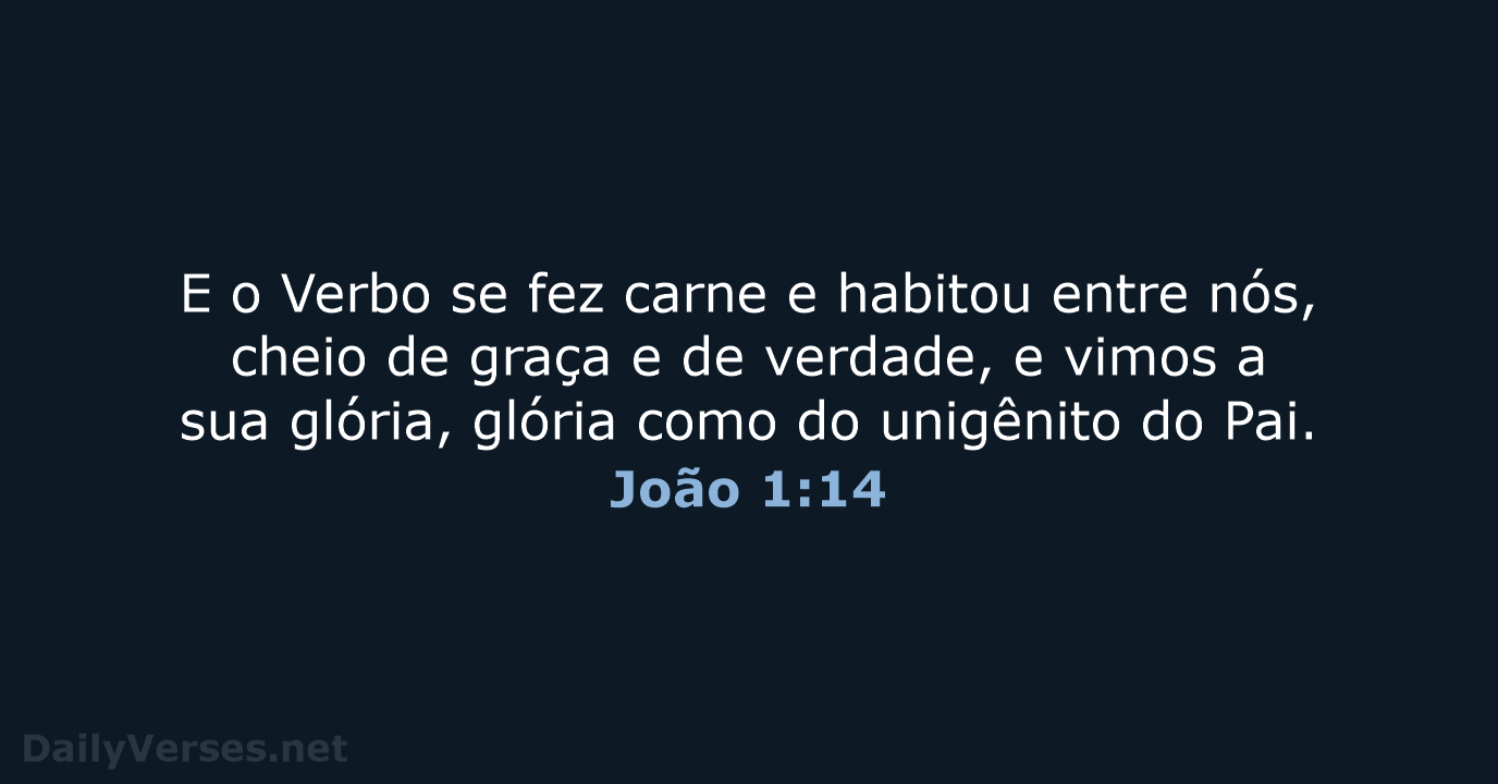 João 1:14 - ARA