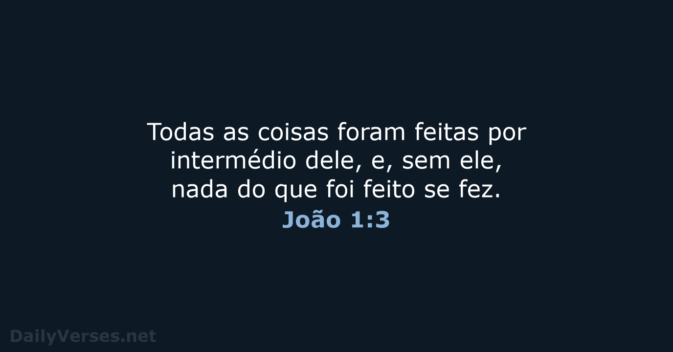 João 1:3 - ARA