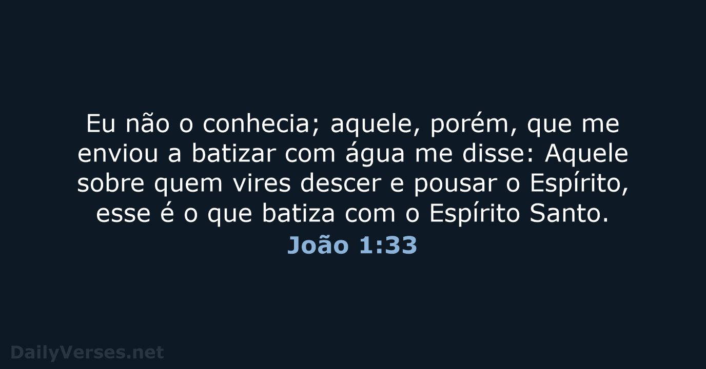 João 1:33 - ARA