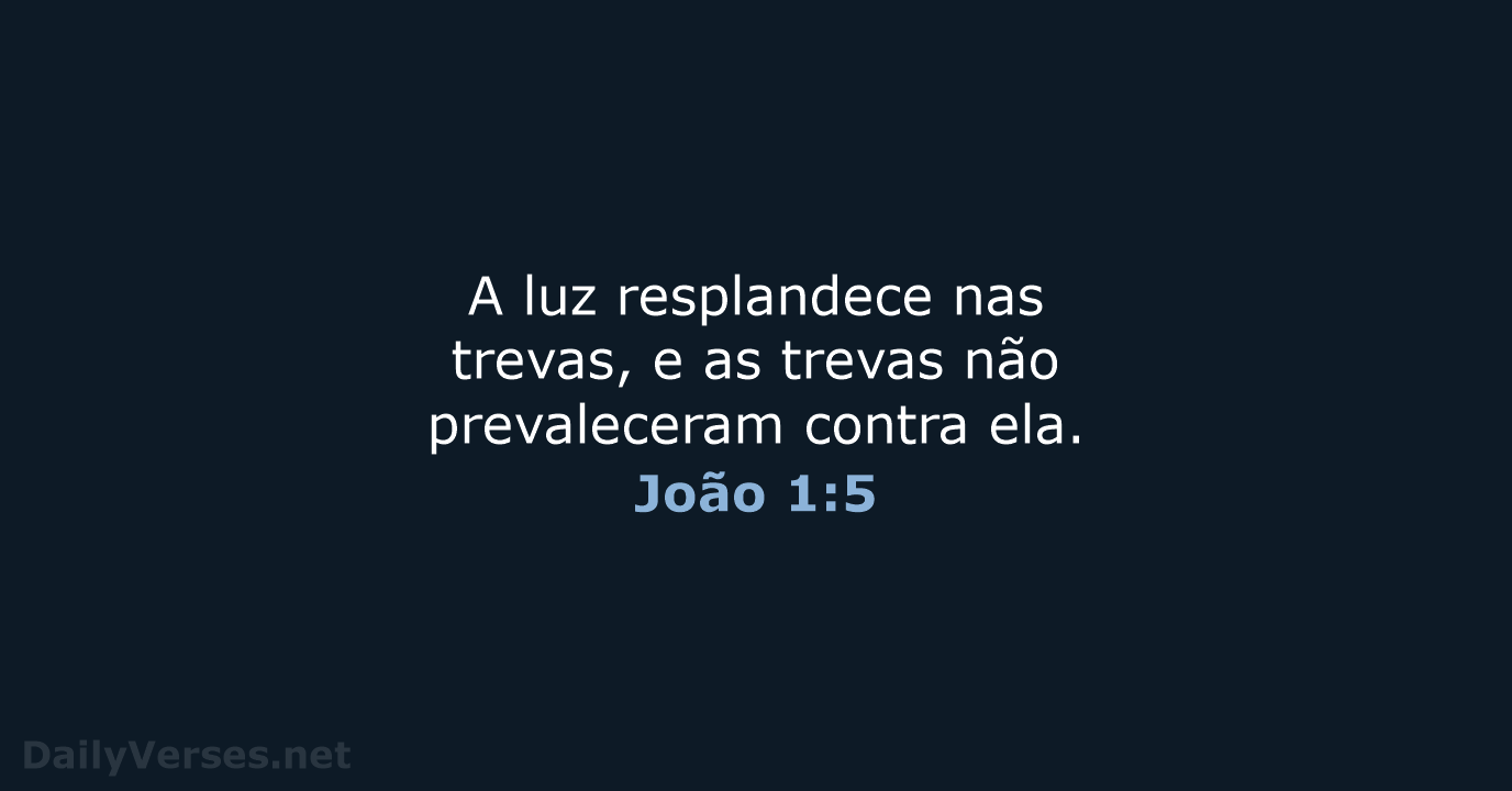 João 1:5 - ARA