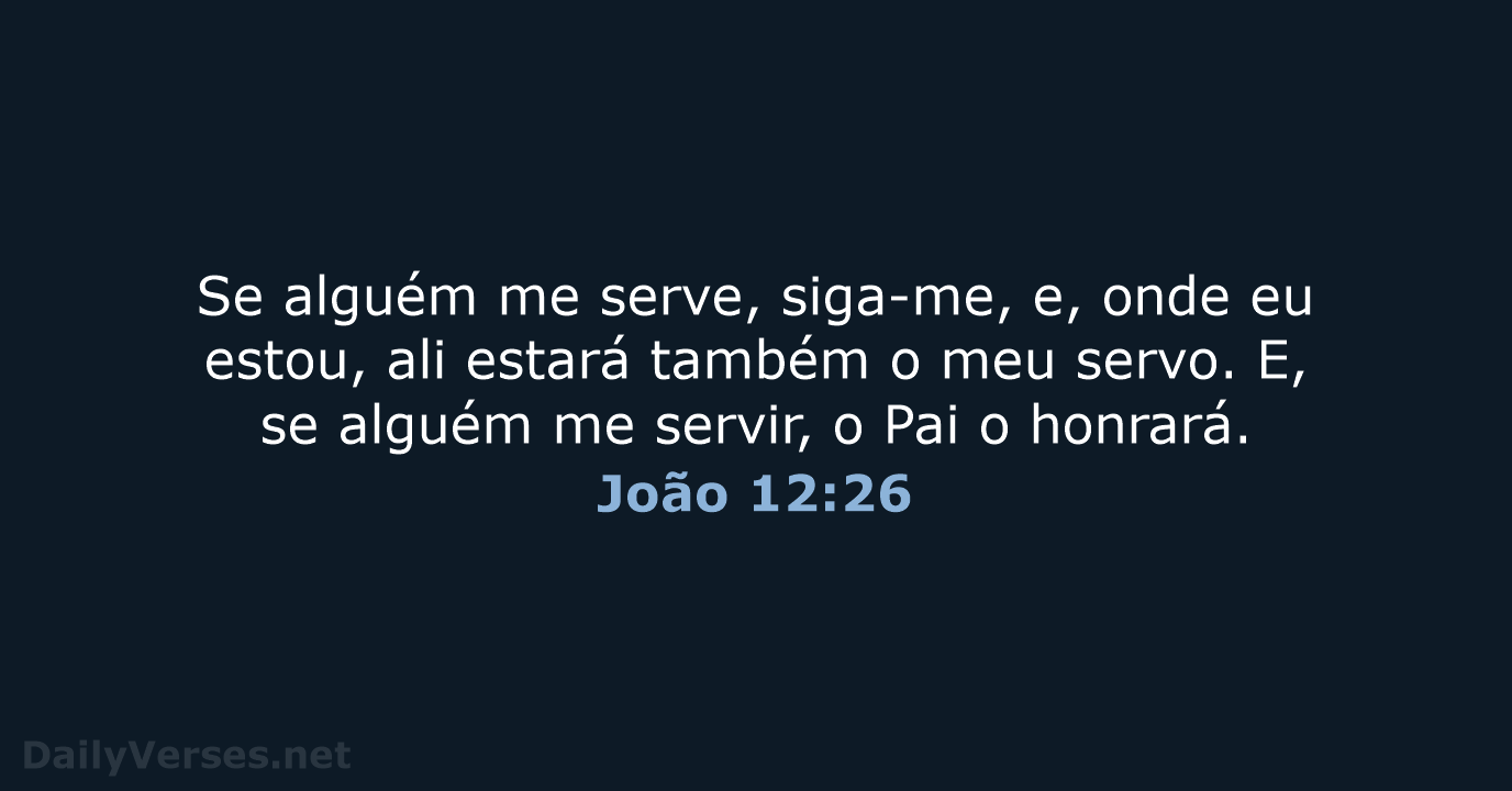 João 12:26 - ARA