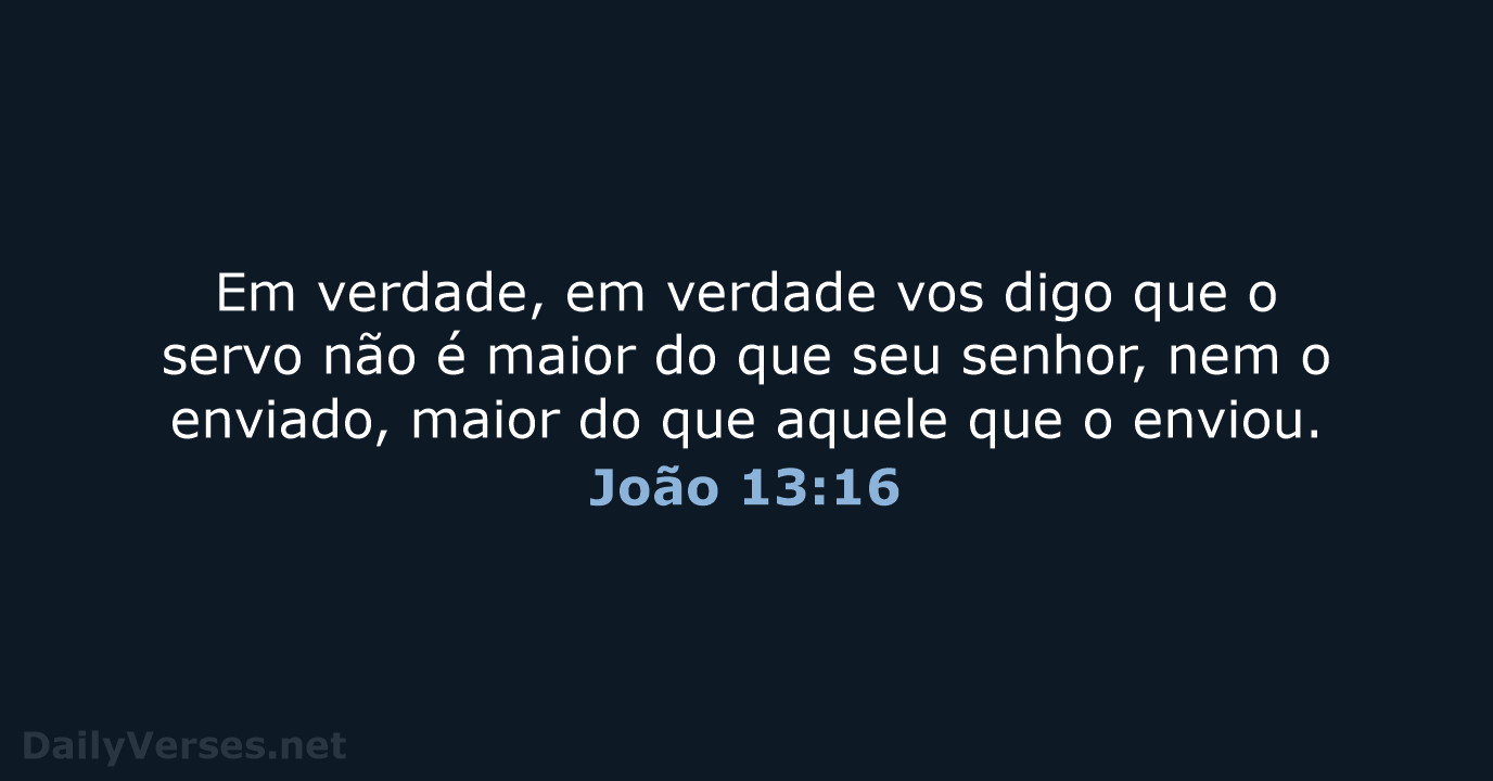 João 13:16 - ARA