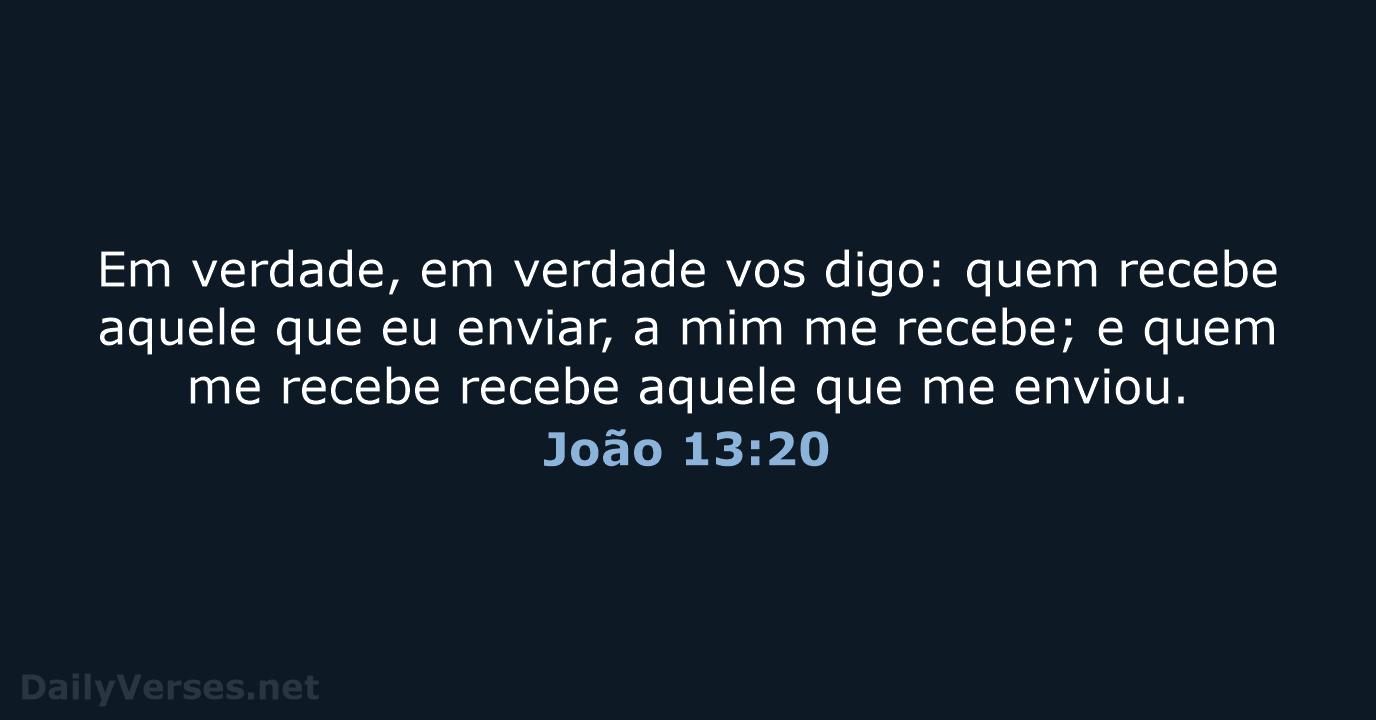 João 13:20 - ARA