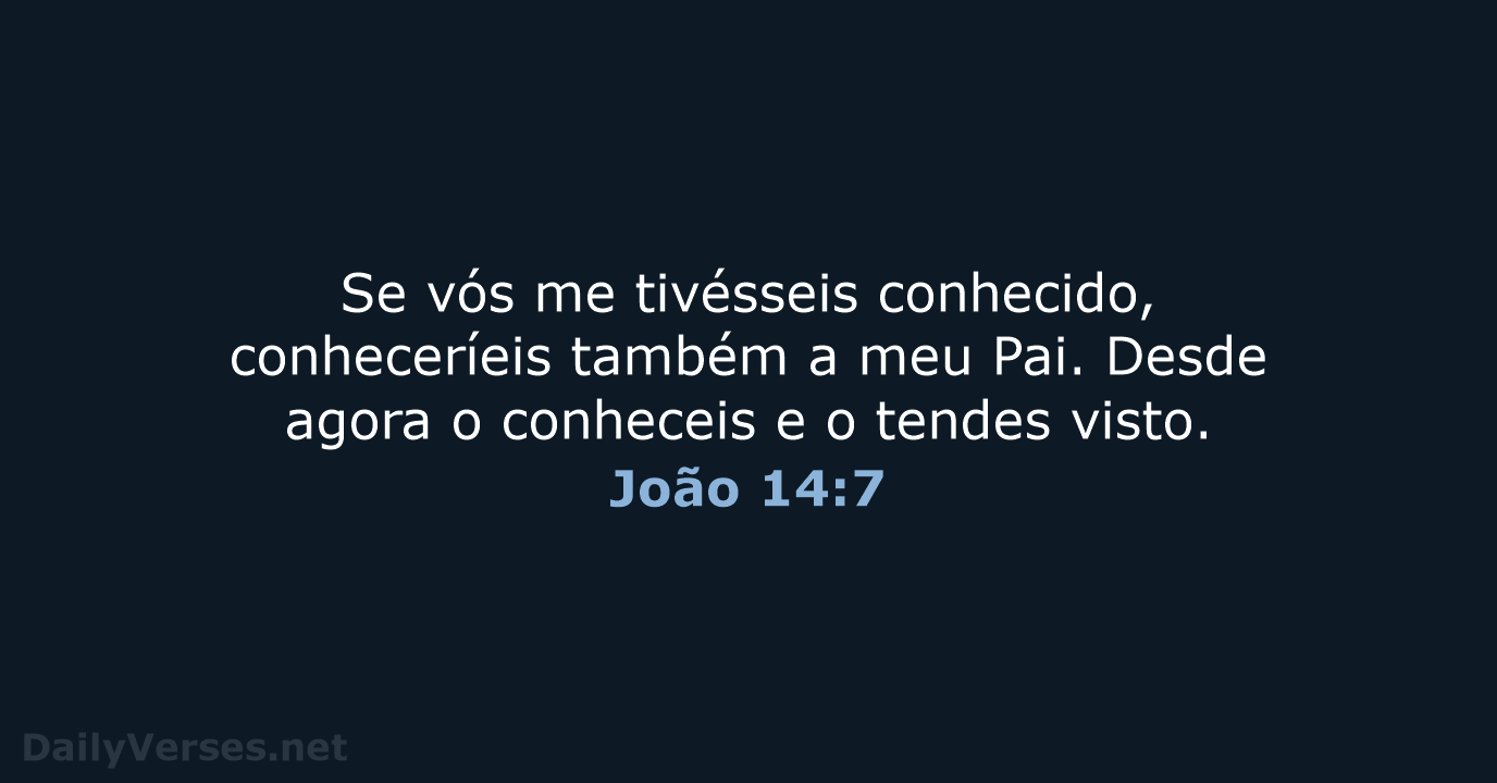 João 14:7 - ARA