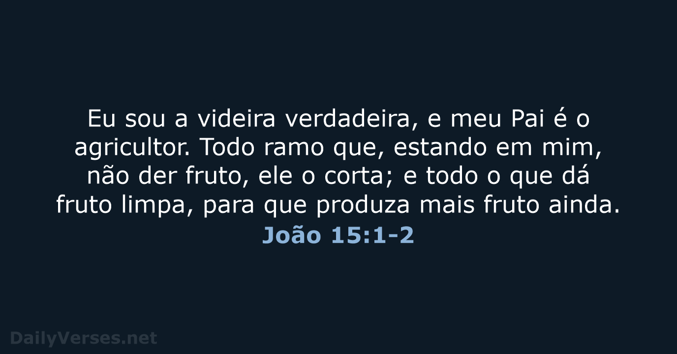 João 15:1-2 - ARA