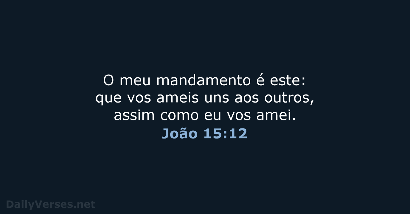 João 15:12 - ARA