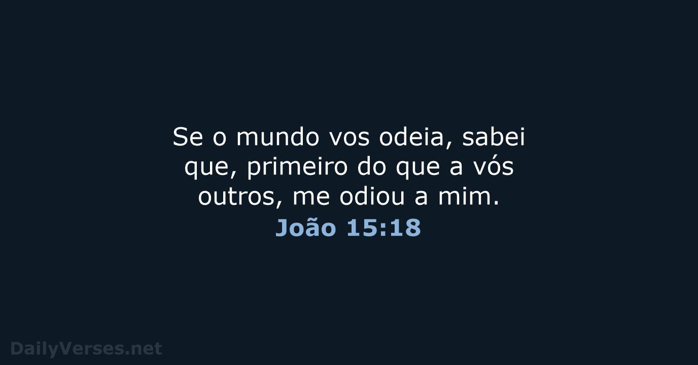 João 15:18 - ARA