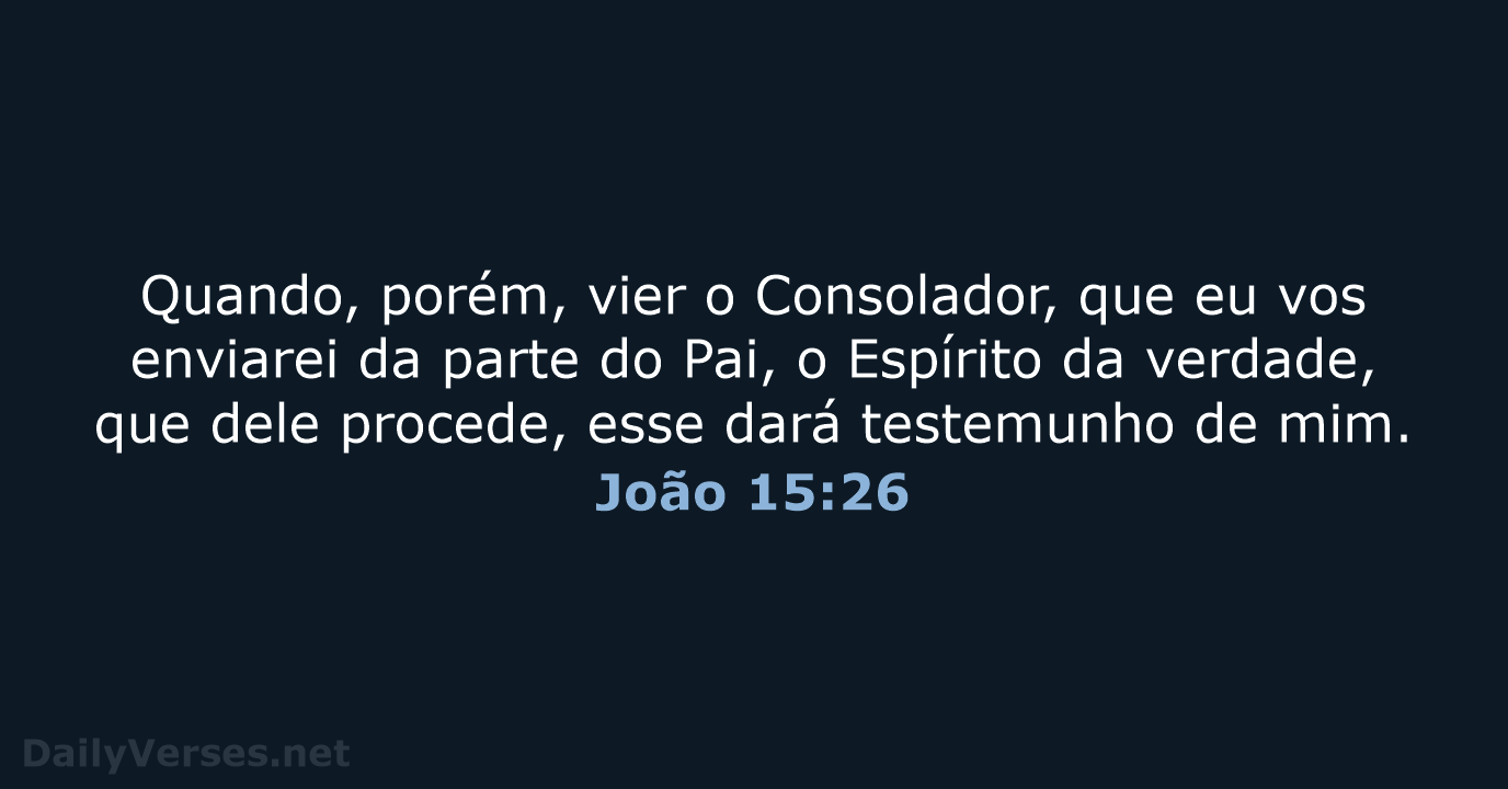 João 15:26 - ARA