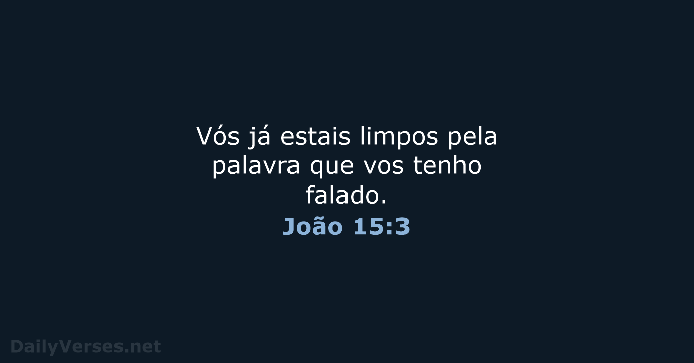 João 15:3 - ARA
