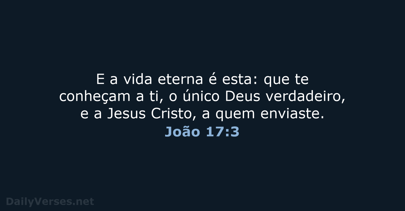 João 17:3 - ARA