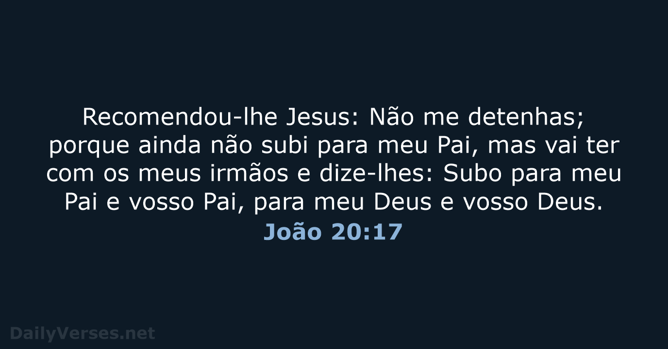 João 20:17 - ARA