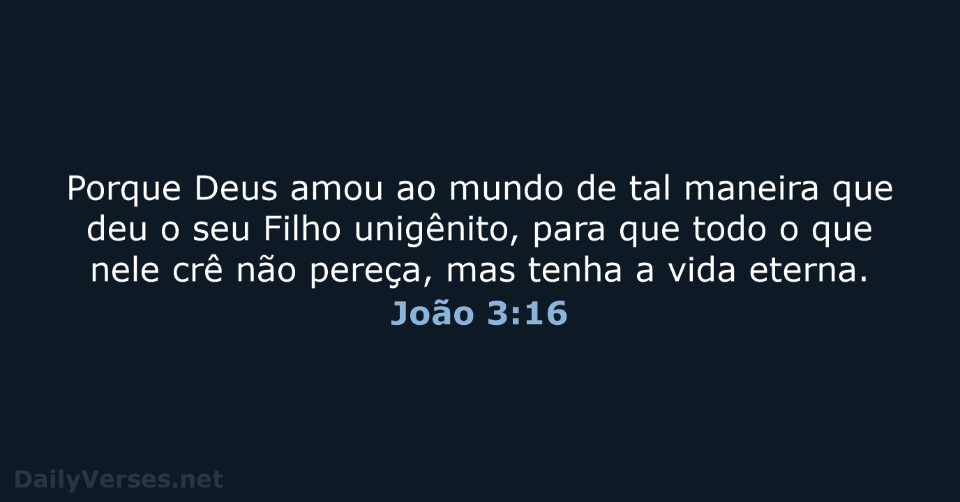 João 3:16 - ARA