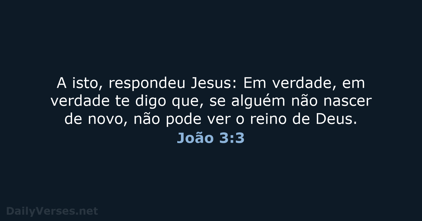 João 3:3 - ARA
