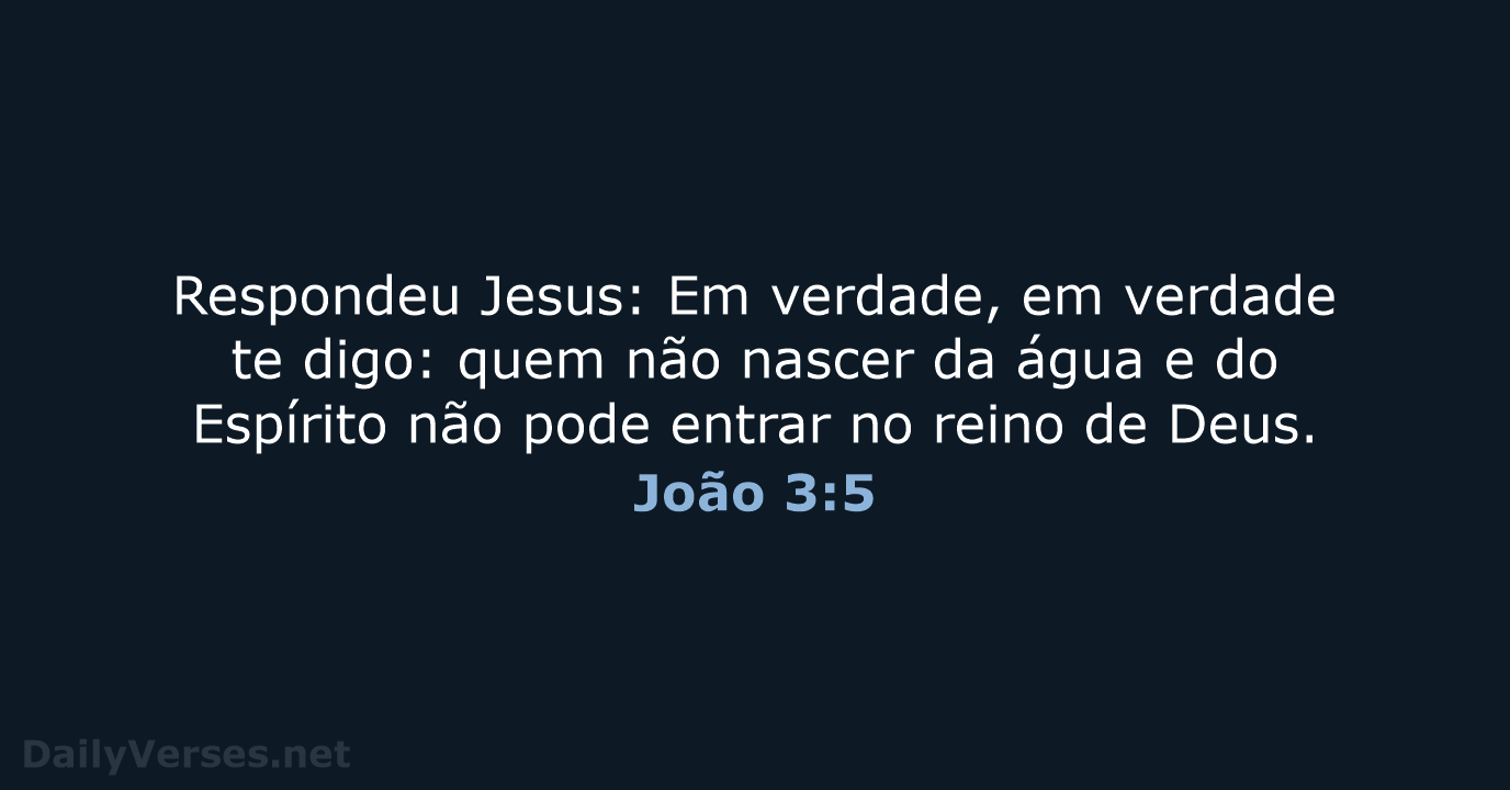 João 3:5 - ARA