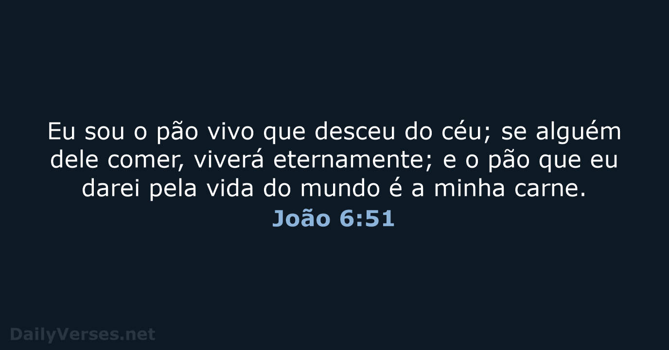 João 6:51 - ARA