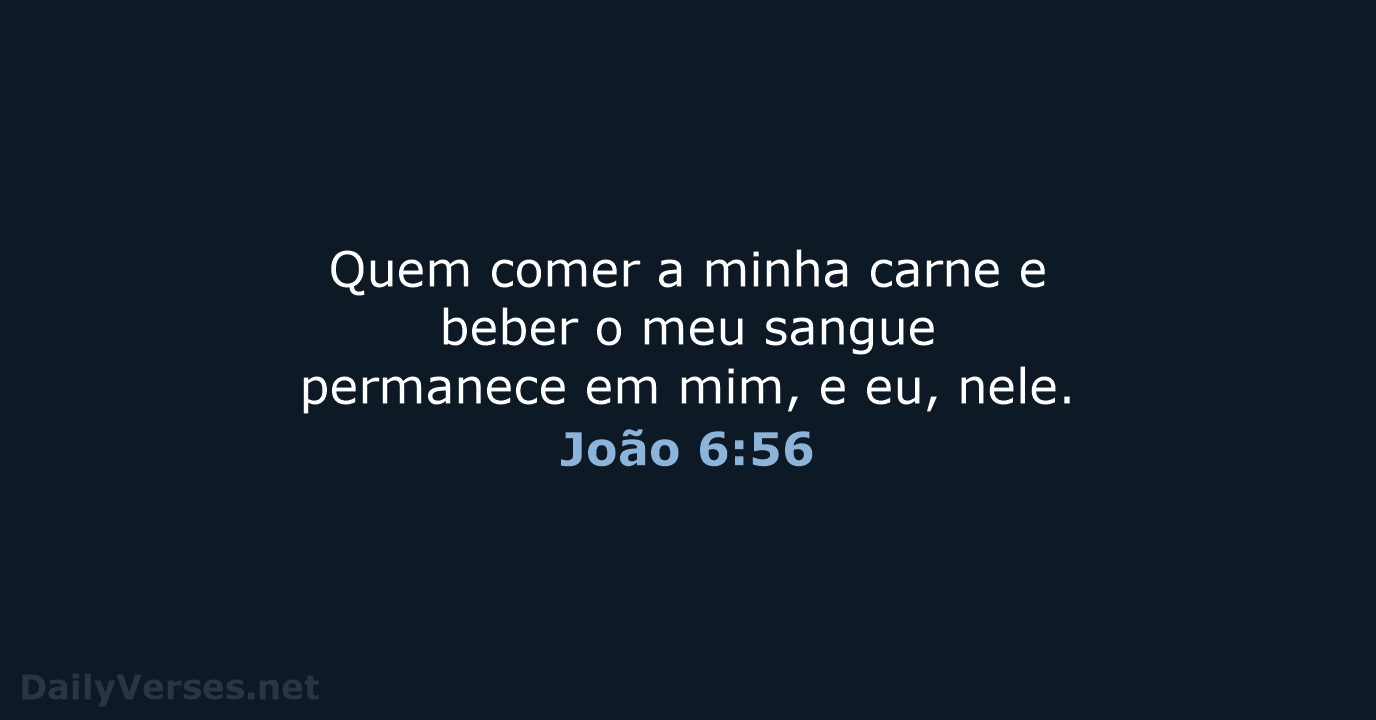 João 6:56 - ARA