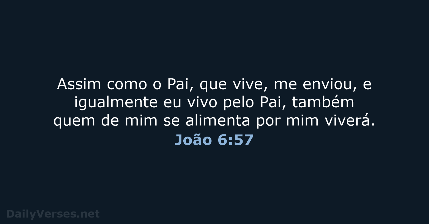 João 6:57 - ARA