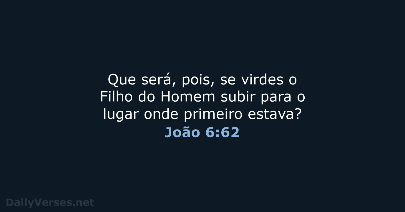 João 6:62 - ARA