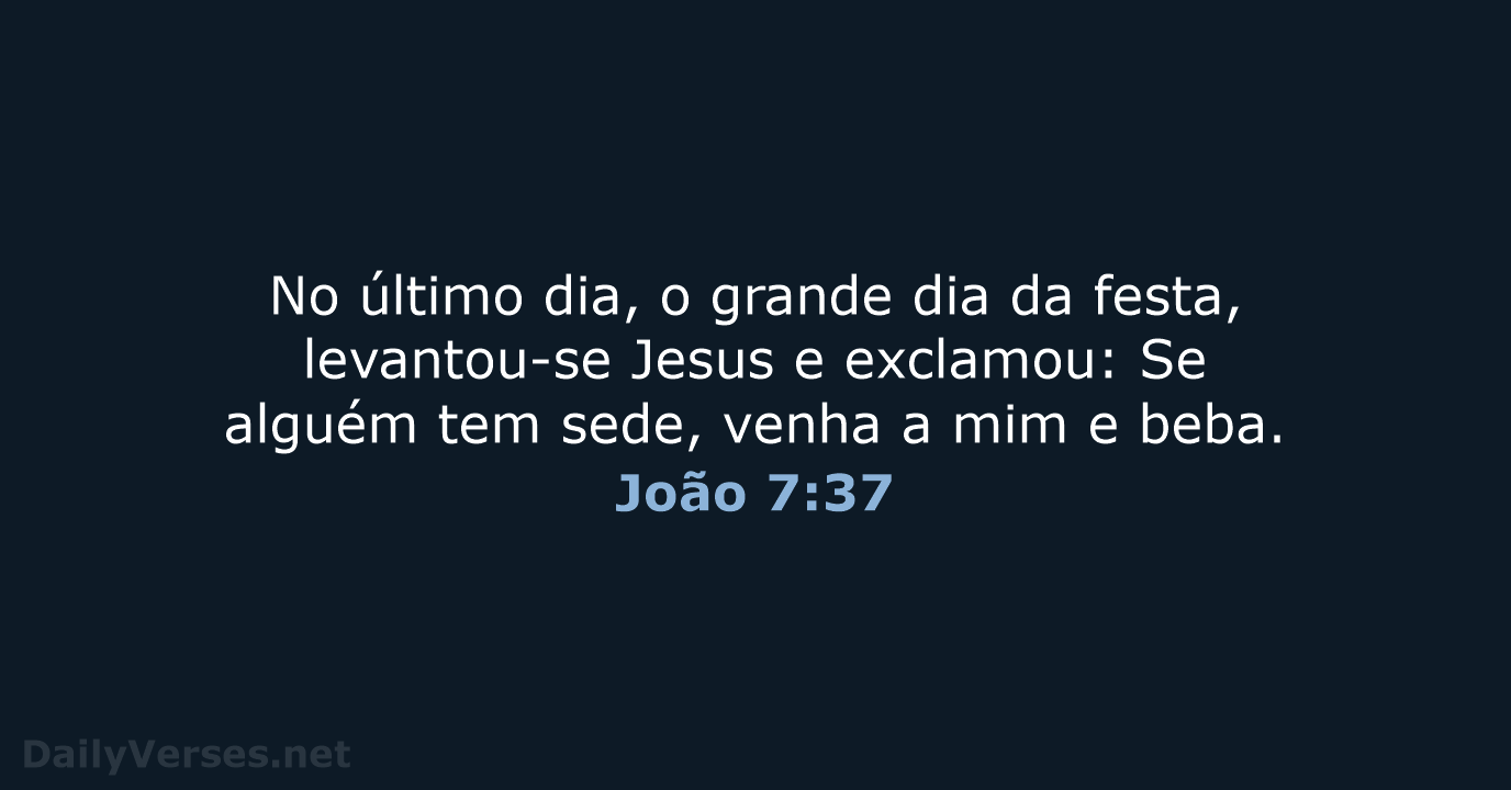 João 7:37 - ARA
