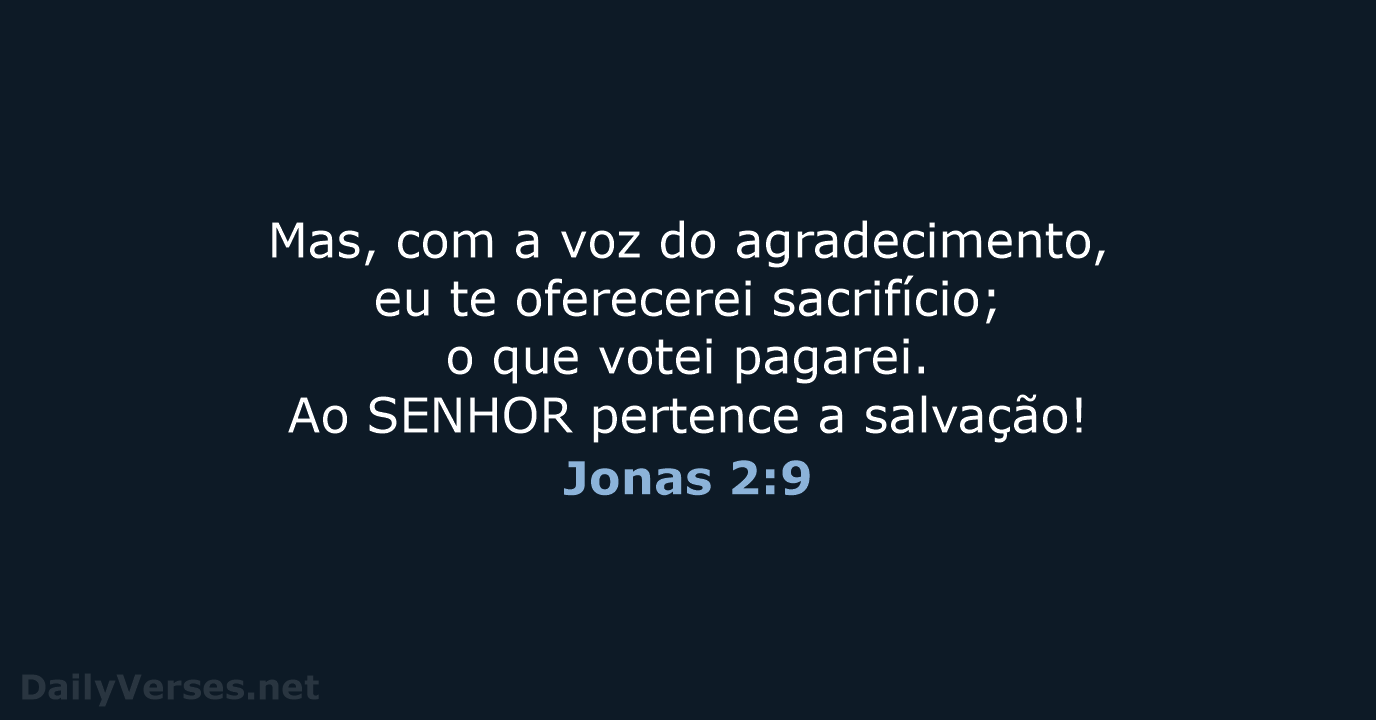Jonas 2:9 - ARA