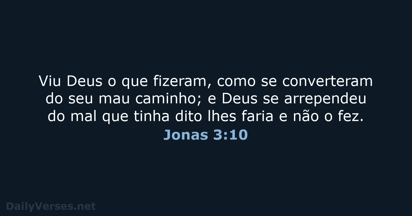 Jonas 3:10 - ARA