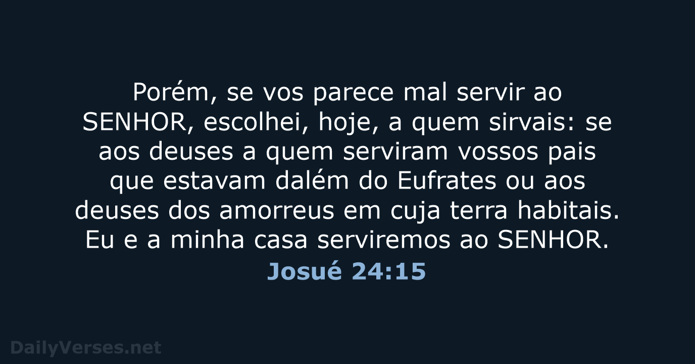 Josué 24:15 - ARA