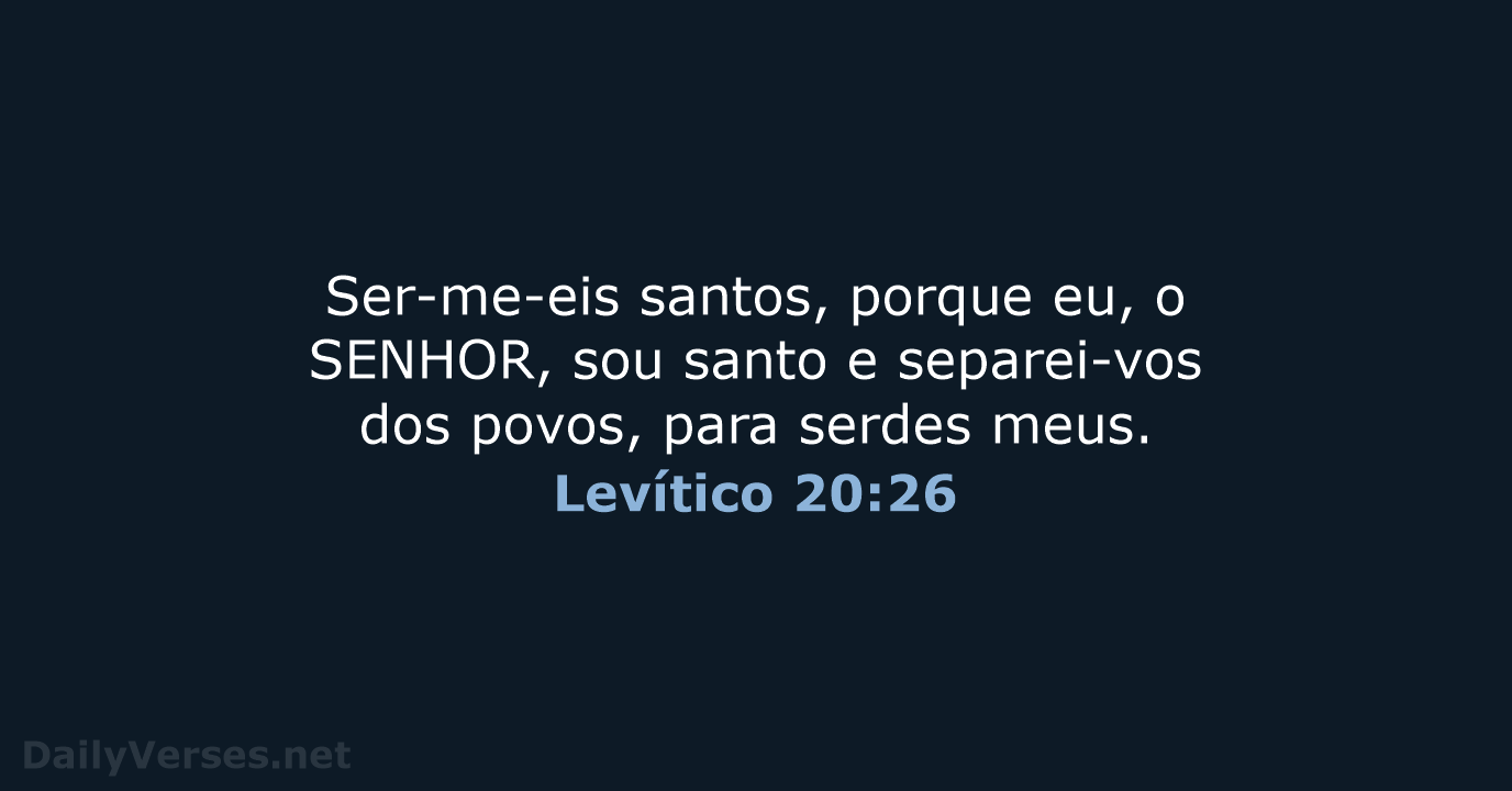 Levítico 20:26 - ARA