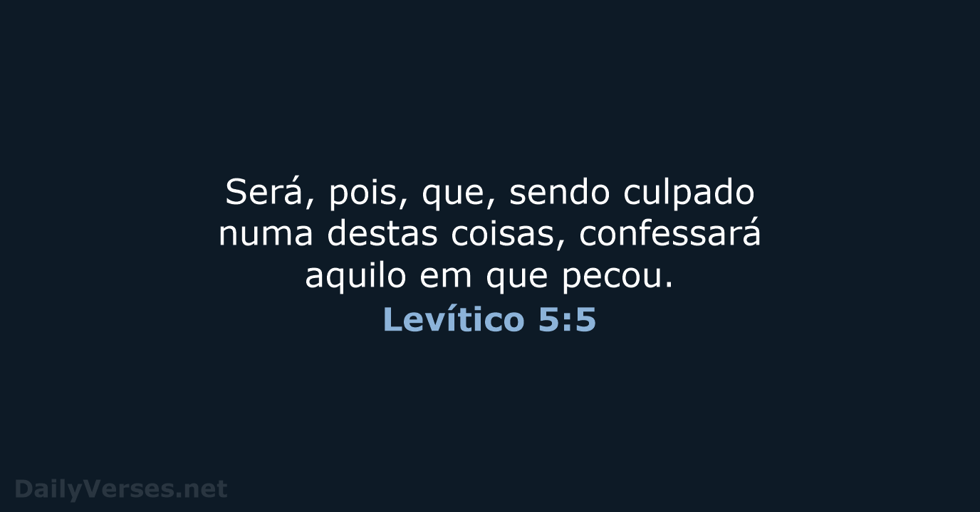 Levítico 5:5 - ARA