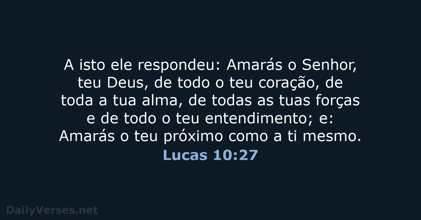 Lucas 10:27 - ARA