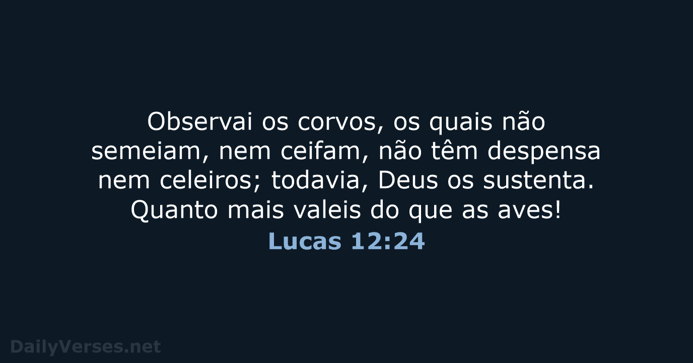 Lucas 12:24 - ARA