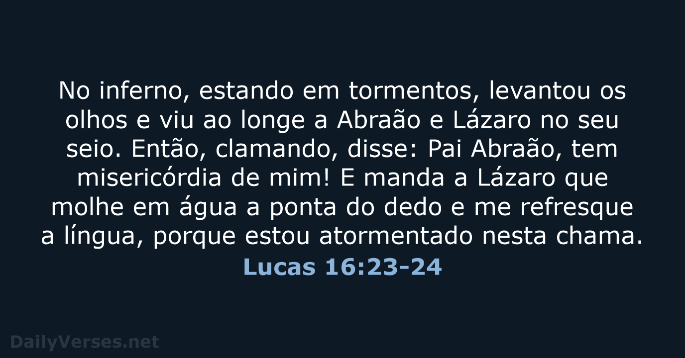 Lucas 16:23-24 - ARA