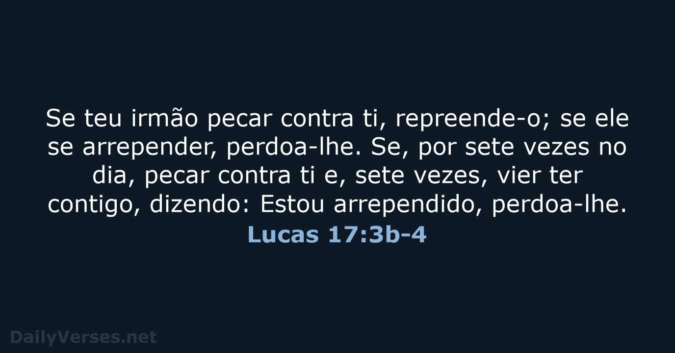 Lucas 17:3b-4 - ARA