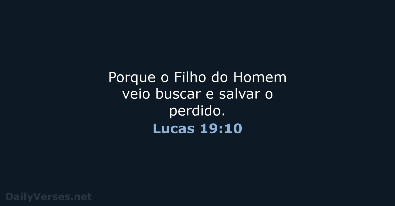 Lucas 19:10 - ARA