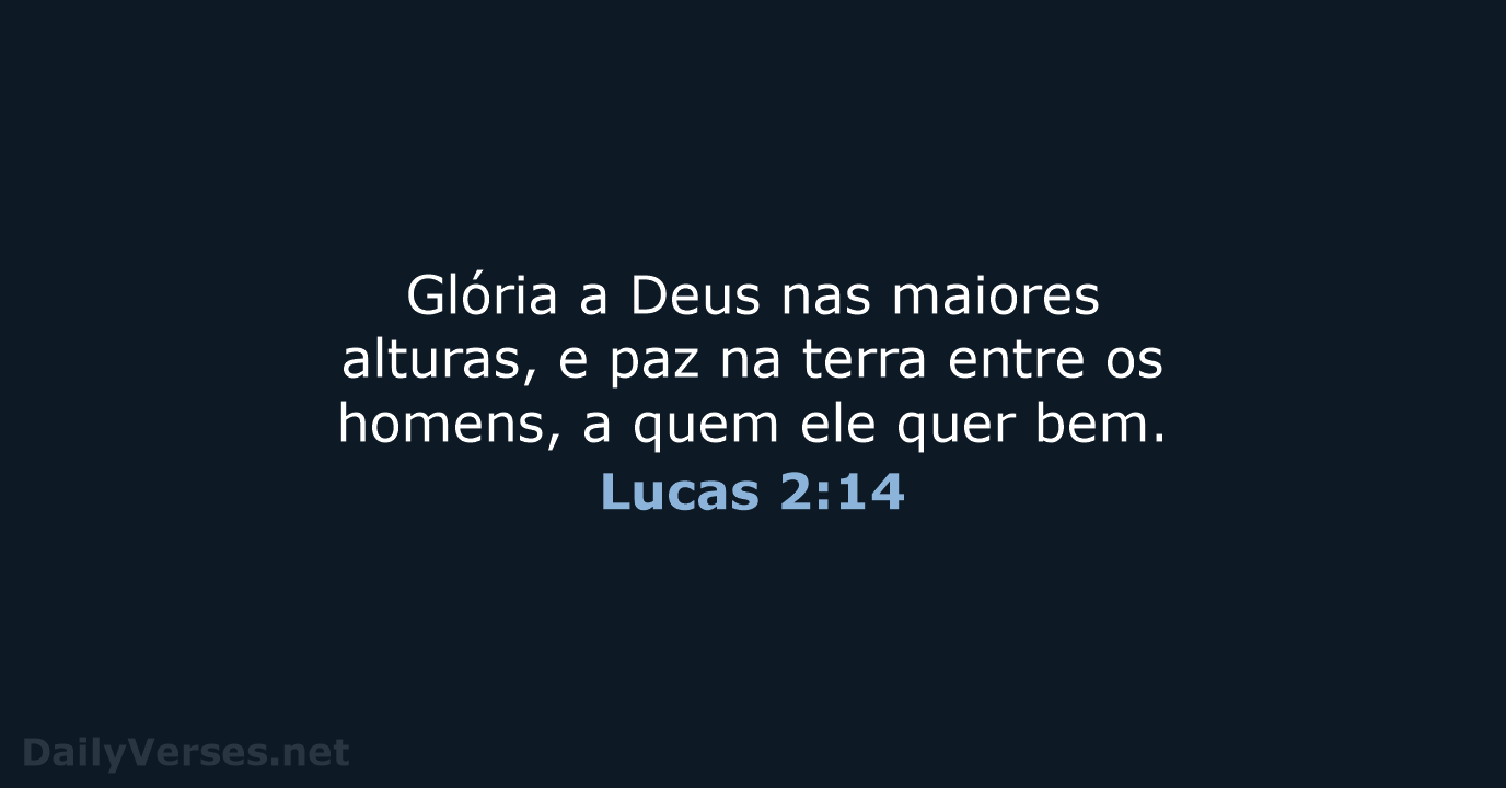 Lucas 2:14 - ARA