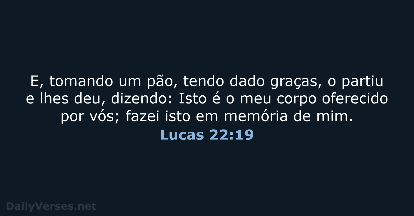Lucas 22:19 - ARA