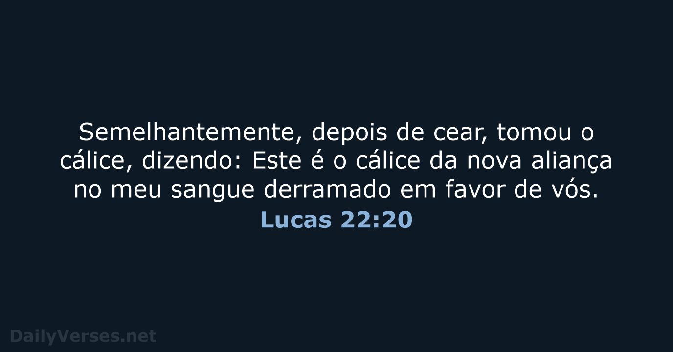 Lucas 22:20 - ARA