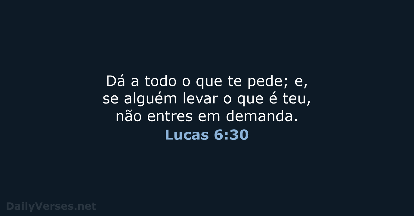 Lucas 6:30 - ARA