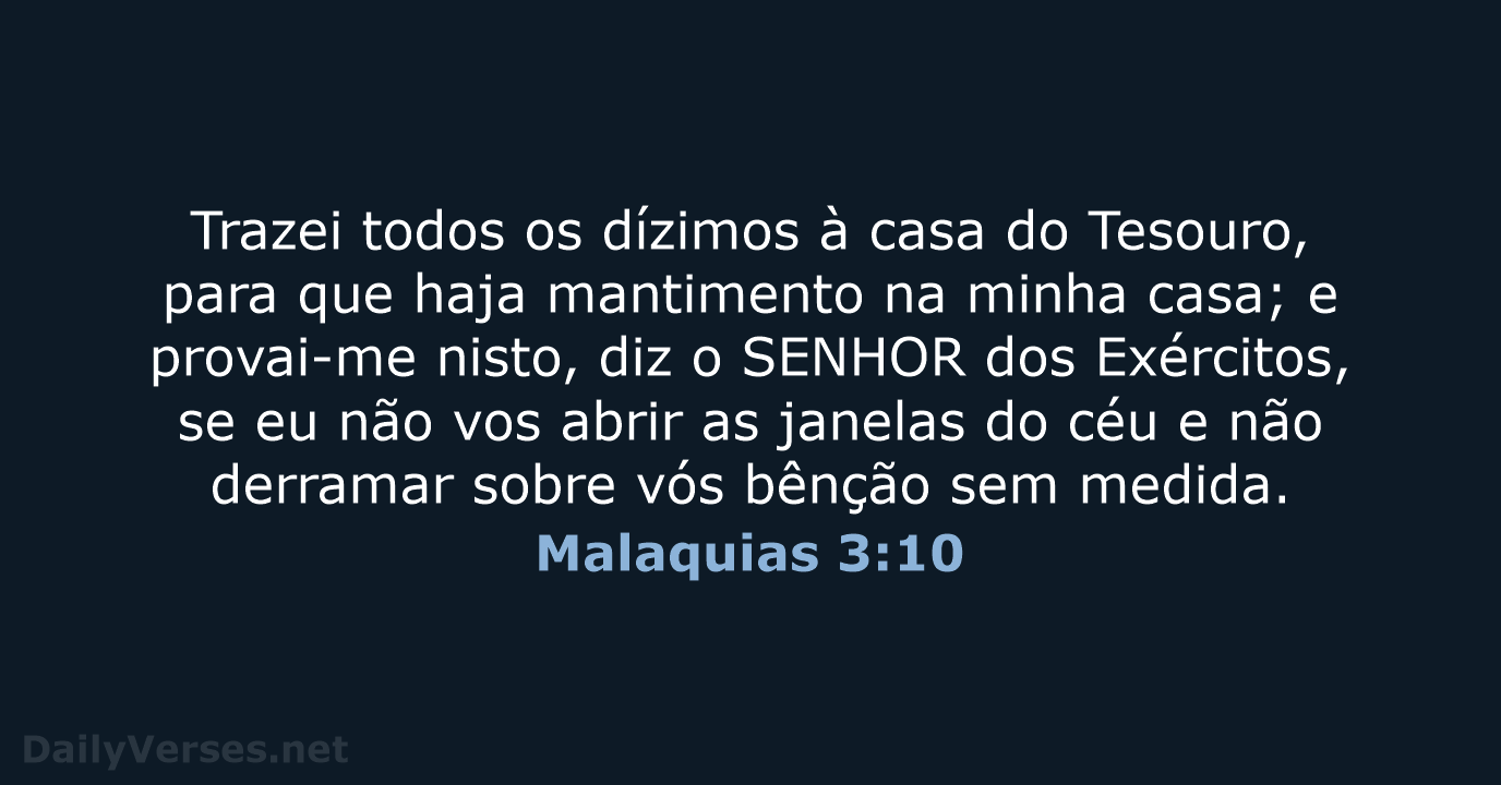 Malaquias 3:10 - ARA