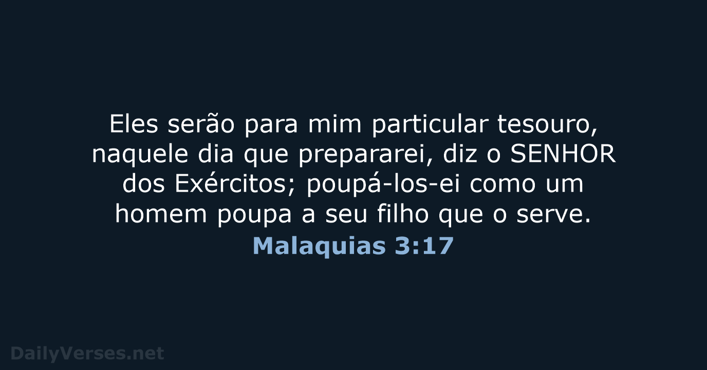 Malaquias 3:17 - ARA