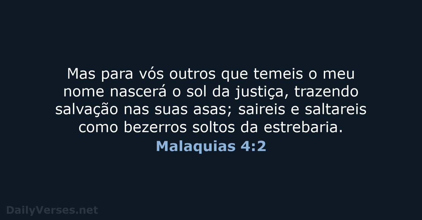Malaquias 4:2 - ARA