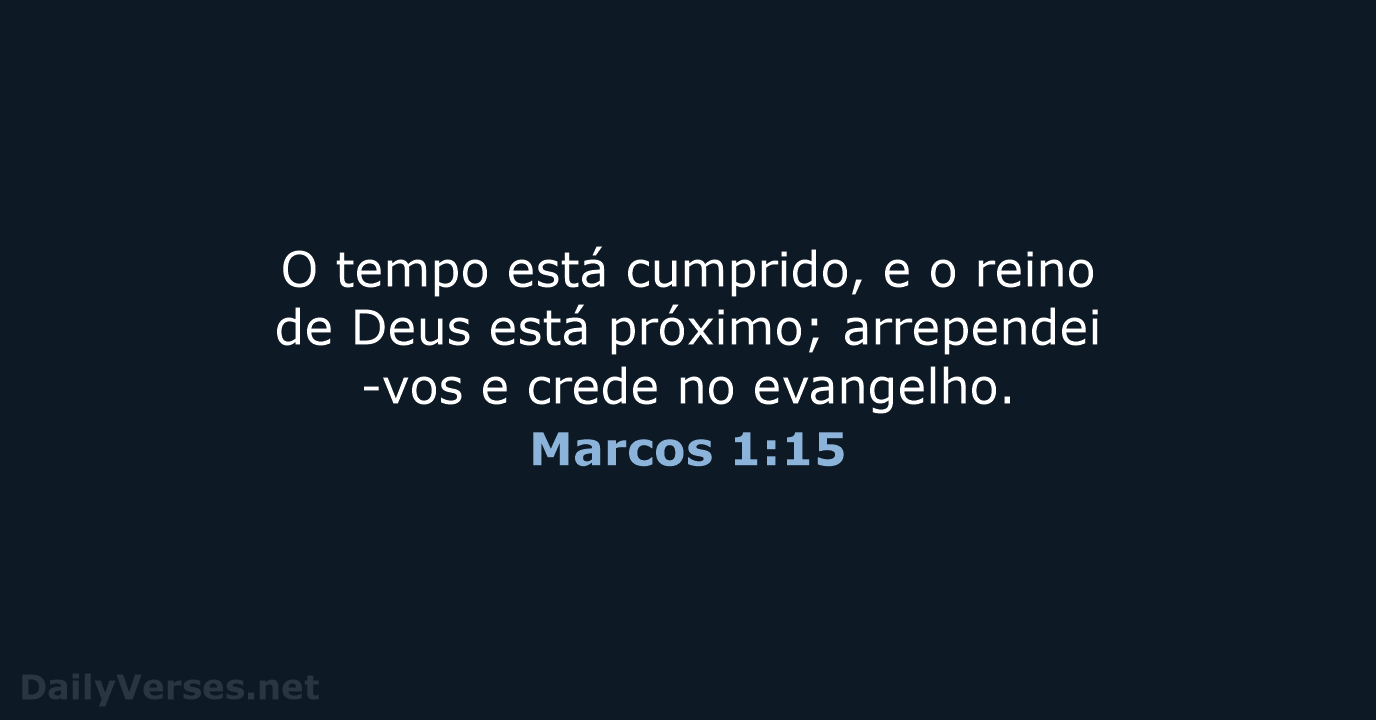 Marcos 1:15 - ARA