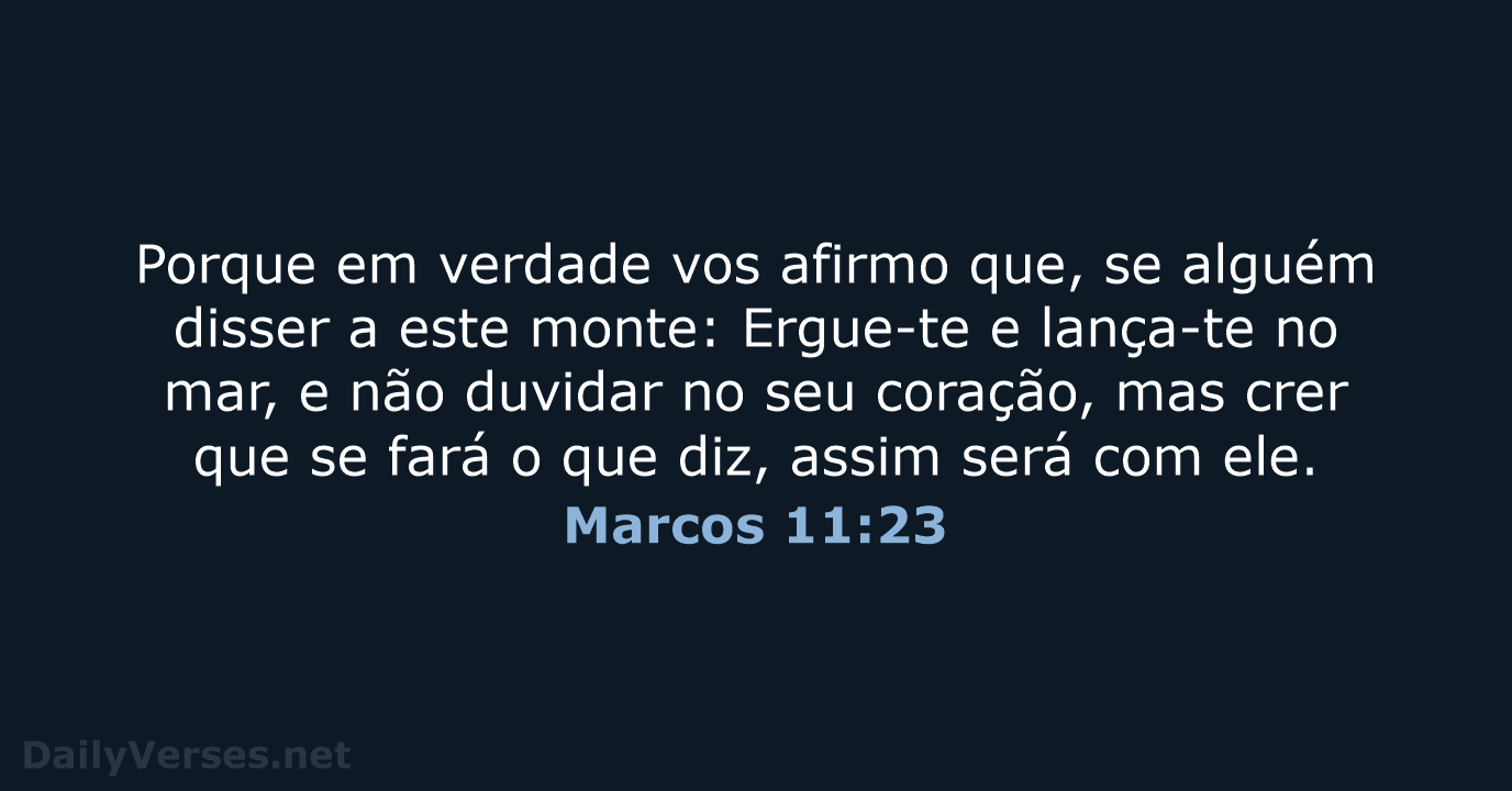 Marcos 11:23 - ARA