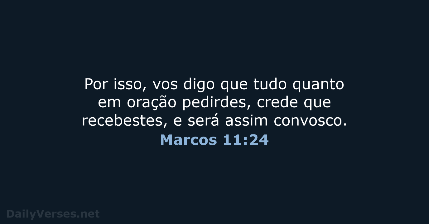 Marcos 11:24 - ARA