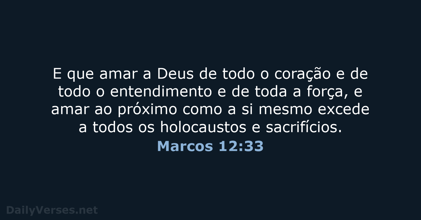 Marcos 12:33 - ARA