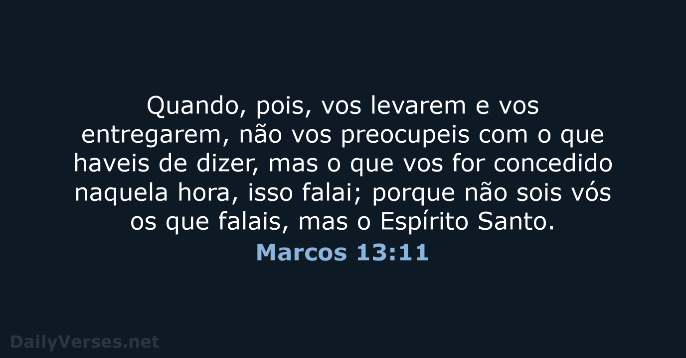 Marcos 13:11 - ARA