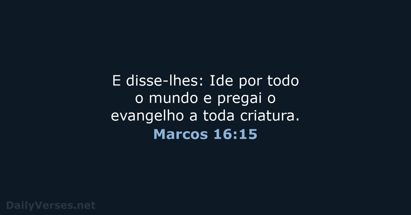 Marcos 16:15 - ARA