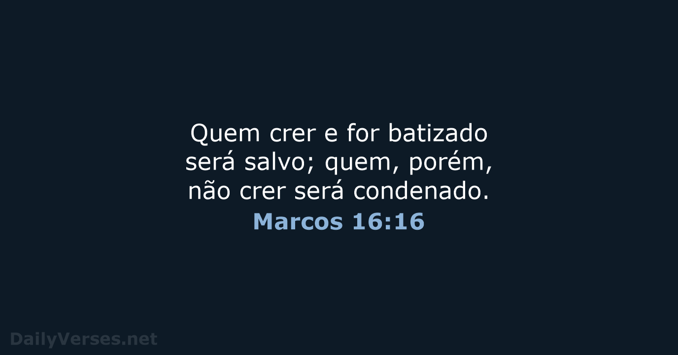 Marcos 16:16 - ARA