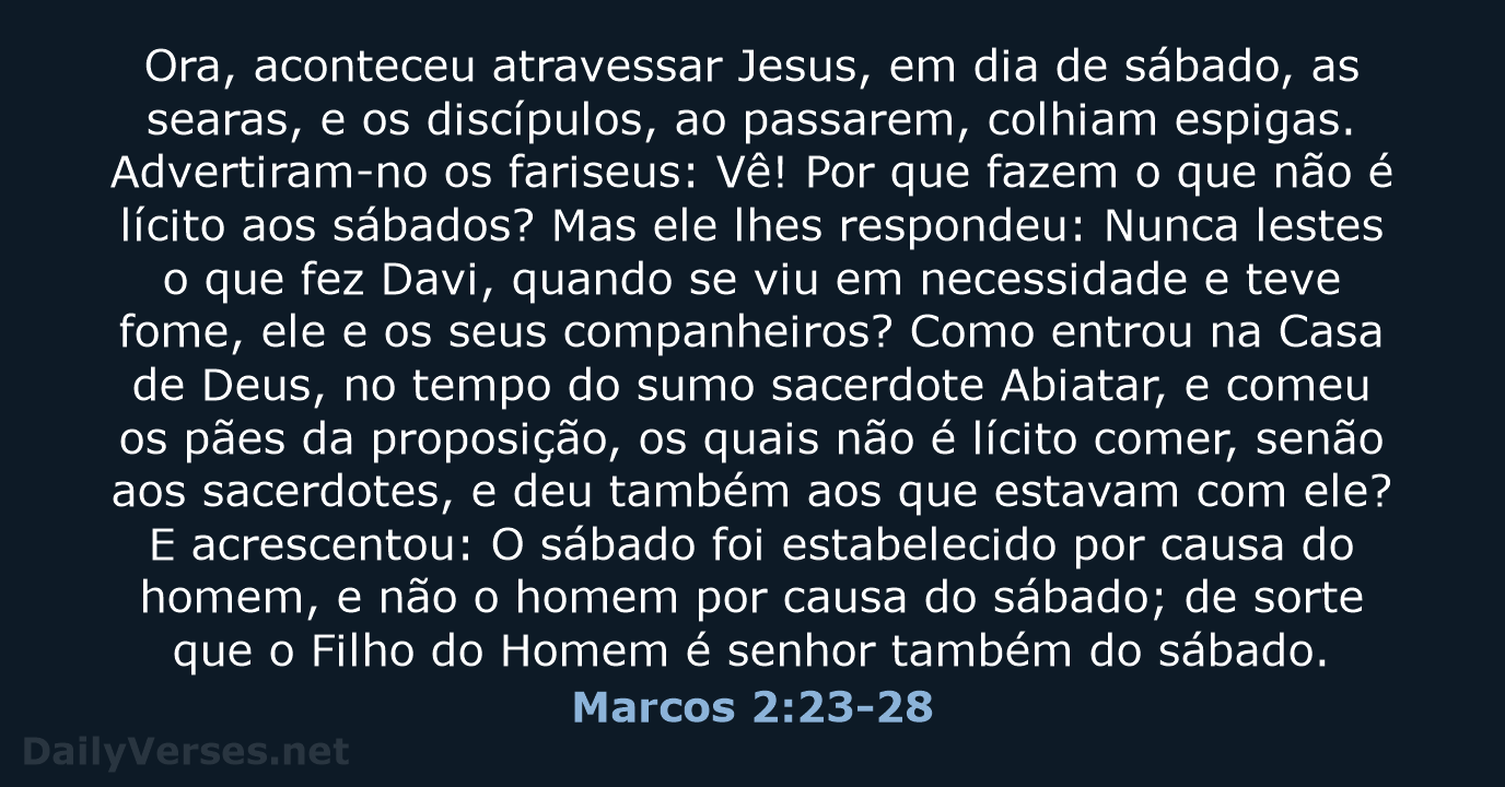 Marcos 2:23-28 - ARA