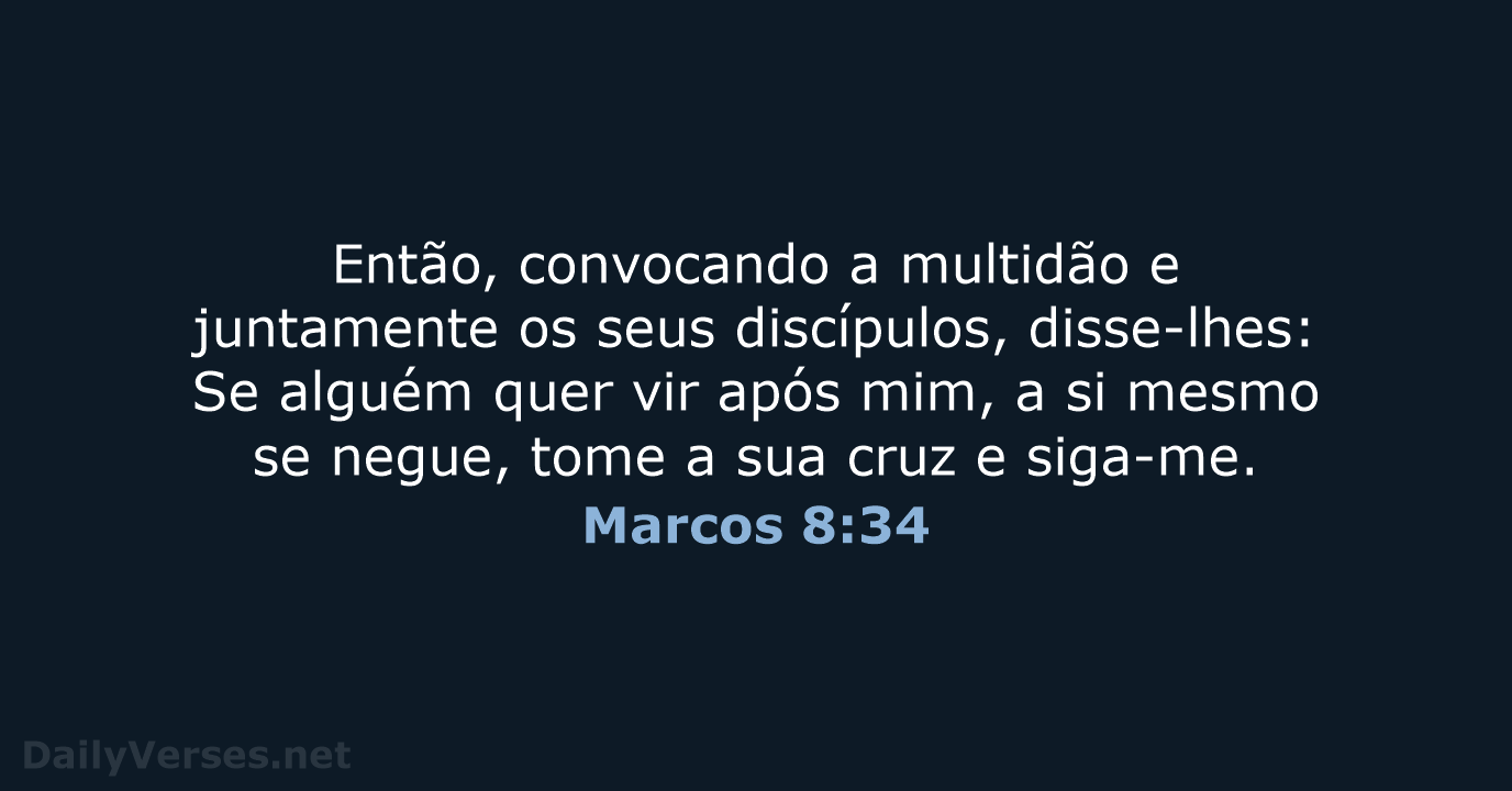 Marcos 8:34 - ARA