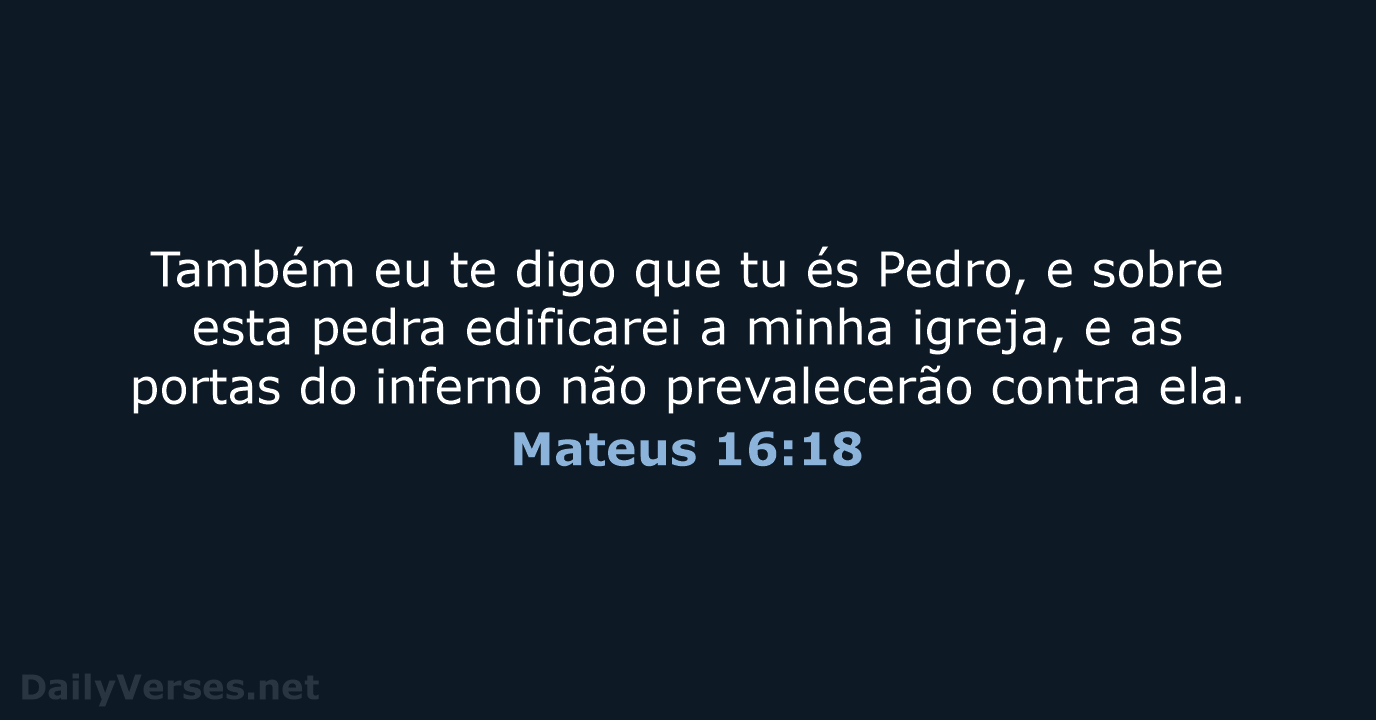 Mateus 16:18 - ARA